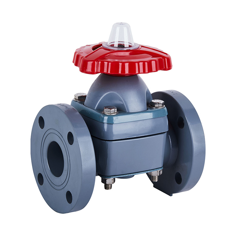 PVC-C G41F-10V Katup Diafragma BergelangDN20、DN32-150 20A、32A-150A Standar JIS