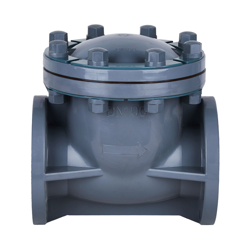 Katup Periksa Tipe Ayun PVC-C H44F-10V Standar DN15-300 GB