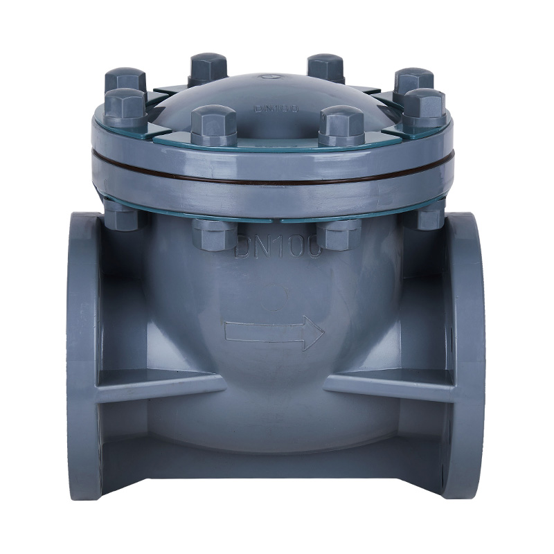 Katup Periksa Tipe Ayun PVC-C H44F-10V DN15-300 1/2'-12' Standar ANSI