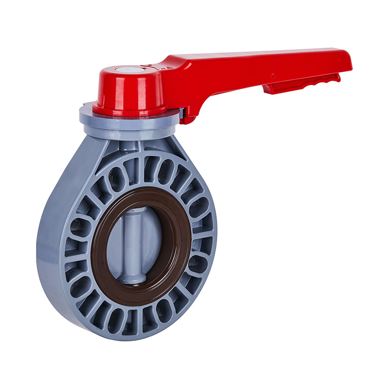 PVC-C D71X-10V Menangani Butterfly Valve DN15-200 GB Standar