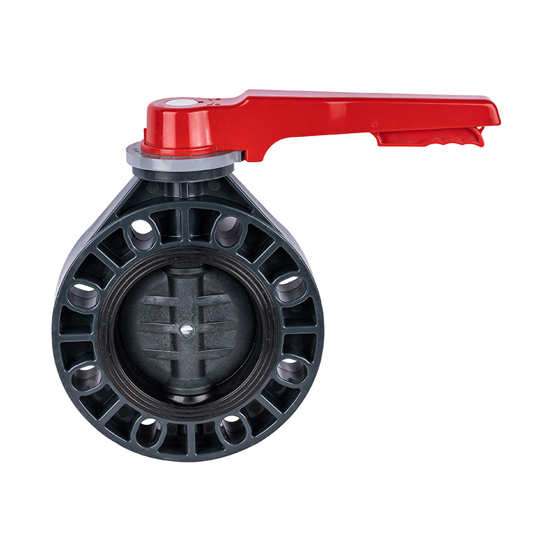 PVC-U D71X-10U menggabungkan Butterfly Valve DN40-200 1-1/2'-8' Standar ANSI