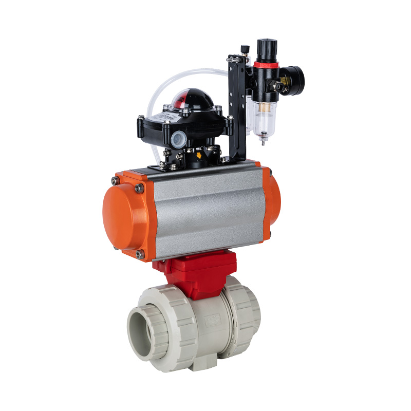 PPH Q661F-10S Pneumatic Double Union Ball Valve Standar DN15-100 GB